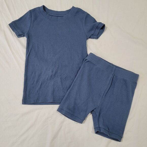 Old Navy Size 3t Unisex Blue Pajama Set Classic Comfort - Picture 3 of 4